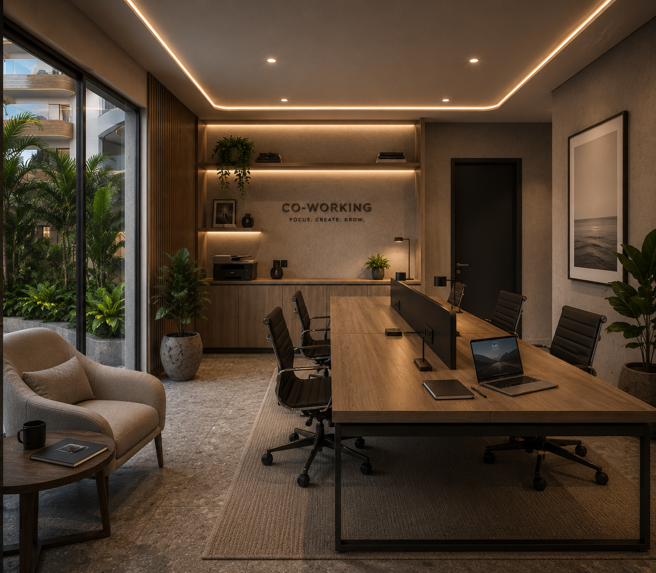 17 m² co-working