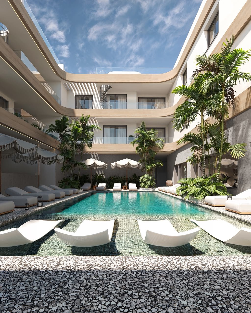 BLUMAR Hills & Sea courtyard pool